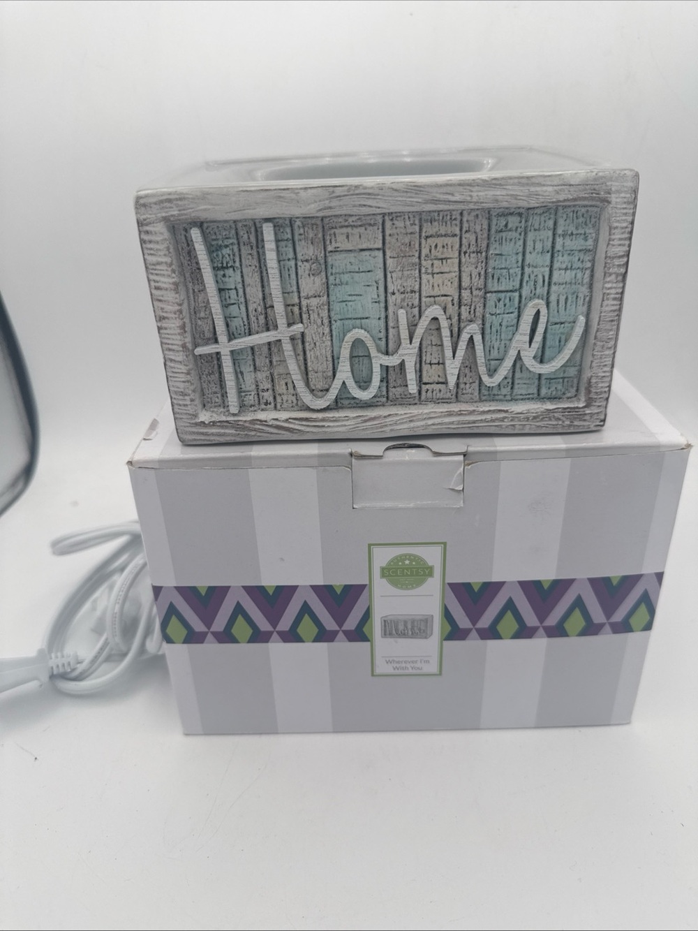 Scentsy  Home- Wherever I’m With You Element  Wax Warmer Farmhouse